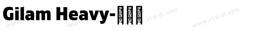 Gilam Heavy字体转换